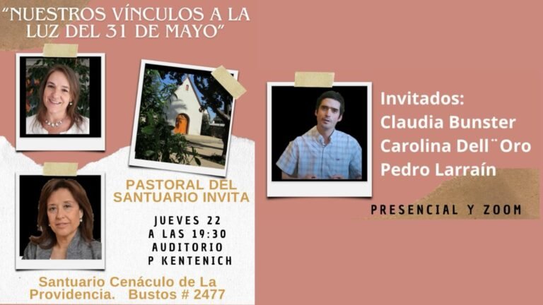Charla: Nuestros vínculos a la luz del 31 de Mayo