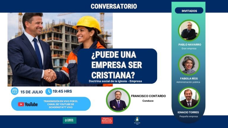 No te pierdas el Conversatorio: ¿Puede una empresa ser cristiana?